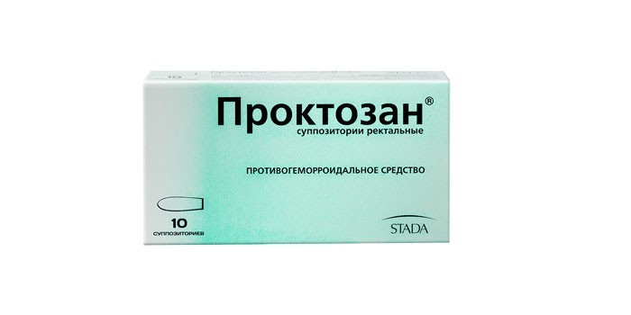 Противогеморройное средство Проктозан