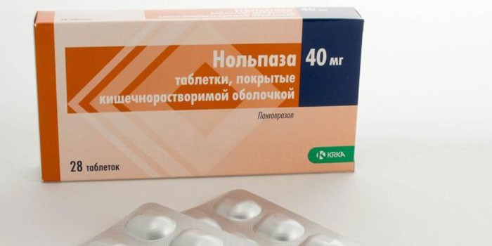 Таблетки Нольпаза в упаковке