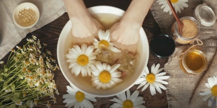 Ванночка с ромашкой