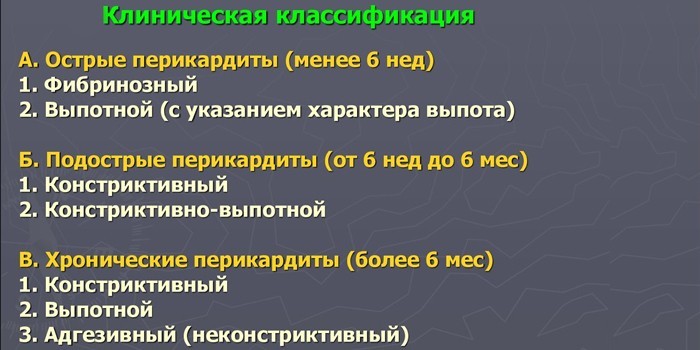 Клиническая классификация 