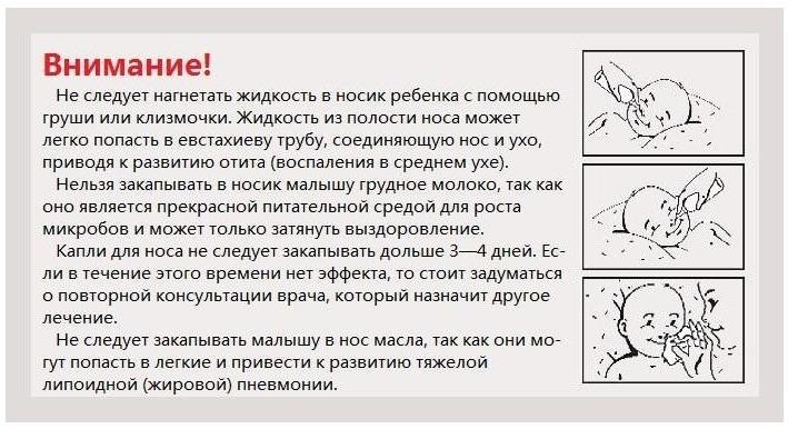 Как правильно промывать и закапывать нос ребенку