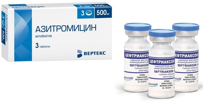Азитромицин и Цефтриаксон 