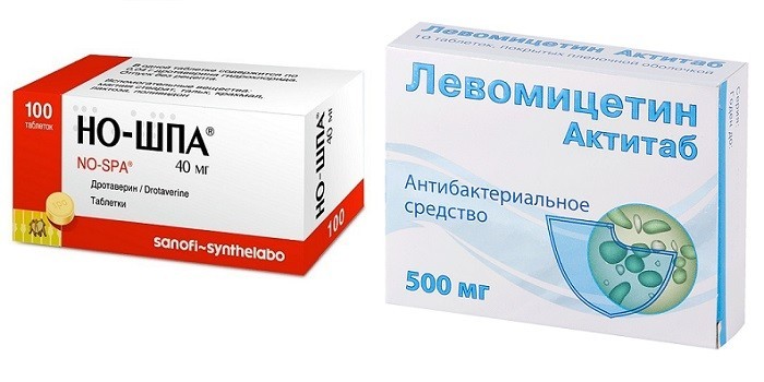 Но-Шпа, Левомицетин