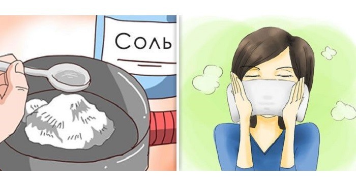 Прогревание солью