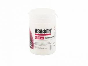 Азафен – инструкция по применению, показания, состав, форма выпуска, дозировка и цена