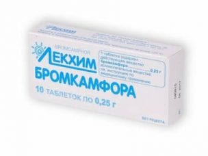 Бромкамфора – инструкция по применению, форма выпуска, показания, аналоги и цена