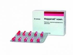 Ферретаб - инструкция по применению и показания, дозировка, форма выпуска и цена